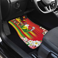 Personalised Hawaii and Philippines Together Car Mats The Emblems with Cultural Symbols Green-Yellow-Red Tricolor LT03 - Polynesian Pride