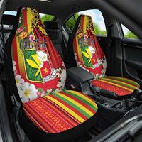 Personalised Hawaii and Philippines Together Car Seat Cover The Emblems with Cultural Symbols Green-Yellow-Red Tricolor LT03 One Size Art - Polynesian Pride