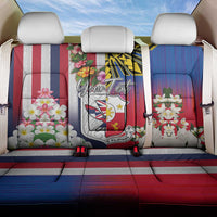 Personalised Hawaii and Philippines Together Back Car Seat Cover The Emblems with Cultural Symbols Blue-White-Red Tricolor
