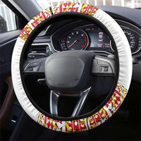 Haiti Flag Traditional Dashiki Steering Wheel Cover White Color - Polynesian Pride