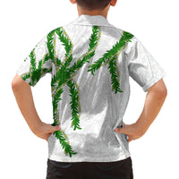 Hawaii Maile Lei Family Matching Puletasi and Hawaiian Shirt Aloha White Color LT03 - Polynesian Pride
