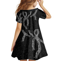 Hawaii Maile Lei Family Matching Tank Maxi Dress and Hawaiian Shirt Aloha Grayscale Color