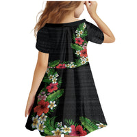 Hawaii Tropical Flowers and Leaves Family Matching Mermaid Dress and Hawaiian Shirt Tapa Pattern Colorful Mode LT03 - Polynesian Pride
