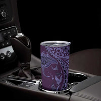 Hawaiian Manta Ray and Polynesian Tribal Tattoo Tumbler Cup Purple Color LT03 - Polynesian Pride