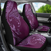 Hawaiian Manta Ray and Polynesian Tribal Tattoo Car Seat Cover Pink Color LT03 - Polynesian Pride