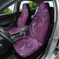 Hawaiian Manta Ray and Polynesian Tribal Tattoo Car Seat Cover Pink Color LT03 - Polynesian Pride
