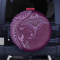 Hawaiian Manta Ray and Polynesian Tribal Tattoo Spare Tire Cover Pink Color LT03 - Polynesian Pride