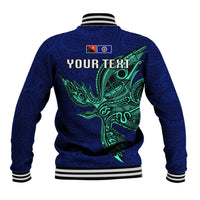 Custom Papua New Guinea Bougainville Baseball Jacket PNG Birds Of Paradise Polynesian Arty Style LT03 - Polynesian Pride