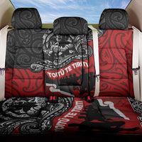 Aotearoa Toitu Te Tiriti Back Car Seat Cover Honoring Te Tiriti o Waitangi Maori Haka LT03 One Size Red - Polynesian Pride