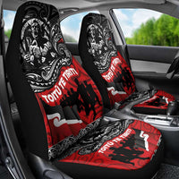 Aotearoa Toitu Te Tiriti Car Seat Cover Honoring Te Tiriti o Waitangi Maori Haka LT03 - Polynesian Pride