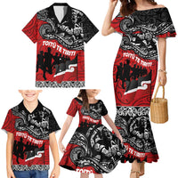 Aotearoa Toitu Te Tiriti Family Matching Mermaid Dress and Hawaiian Shirt Honoring Te Tiriti o Waitangi Maori Haka LT03 - Polynesian Pride