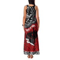 Aotearoa Toitu Te Tiriti Family Matching Tank Maxi Dress and Hawaiian Shirt Honoring Te Tiriti o Waitangi Maori Haka LT03 - Polynesian Pride