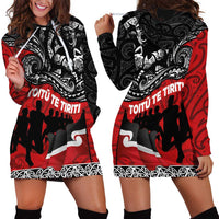 Aotearoa Toitu Te Tiriti Hoodie Dress Honoring Te Tiriti o Waitangi Maori Haka LT03 - Polynesian Pride