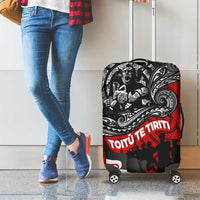 Aotearoa Toitu Te Tiriti Luggage Cover Honoring Te Tiriti o Waitangi Maori Haka LT03 - Polynesian Pride