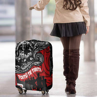 Aotearoa Toitu Te Tiriti Luggage Cover Honoring Te Tiriti o Waitangi Maori Haka LT03 - Polynesian Pride