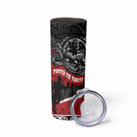 Aotearoa Toitu Te Tiriti Skinny Tumbler Honoring Te Tiriti o Waitangi - Maori Haka LT03 - Polynesian Pride