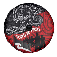 Aotearoa Toitu Te Tiriti Spare Tire Cover Honoring Te Tiriti o Waitangi Maori Haka LT03 - Polynesian Pride