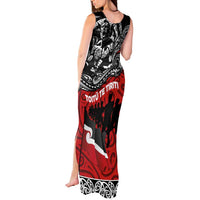 Aotearoa Toitu Te Tiriti Tank Maxi Dress Honoring Te Tiriti o Waitangi Maori Haka LT03 - Polynesian Pride