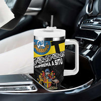 New Zealand Wellington Tumbler With Handle The Capital's Emblems - Flag and Koru Art