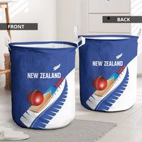 New Zealand Cricket Laundry Basket Kiwi Birds Haka Dance Blue Fern Sporty Style LT03 - Polynesian Pride