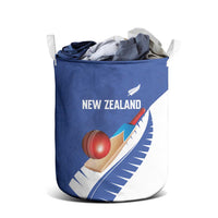 New Zealand Cricket Laundry Basket Kiwi Birds Haka Dance Blue Fern Sporty Style LT03 - Polynesian Pride