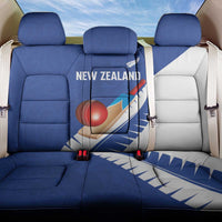 New Zealand Cricket Back Car Seat Cover Kiwi Birds Haka Dance Blue Fern Sporty Style LT03 One Size Blue - Polynesian Pride