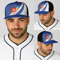 New Zealand Cricket Baseball Net Cap Kiwi Birds Haka Dance Blue Fern Sporty Style LT03 - Polynesian Pride