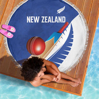 New Zealand Cricket Beach Blanket Kiwi Birds Haka Dance Blue Fern Sporty Style LT03 - Polynesian Pride