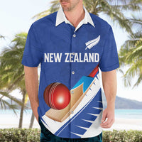 Custom New Zealand Cricket Hawaiian Shirt Kiwi Birds Haka Dance Blue Fern Sporty Style LT03 - Polynesian Pride