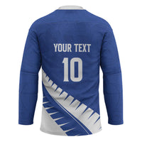 Custom New Zealand Cricket Hockey Jersey Kiwi Birds Haka Dance Blue Fern Sporty Style LT03 - Polynesian Pride