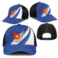 New Zealand Cricket Mesh Trucker Cap Kiwi Birds Haka Dance Blue Fern Sporty Style LT03 - Polynesian Pride