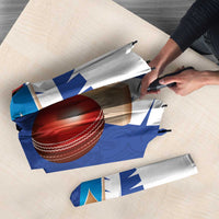 New Zealand Cricket Umbrella Kiwi Birds Haka Dance Blue Fern Sporty Style