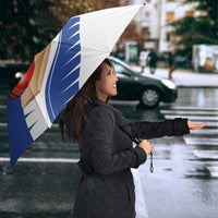 New Zealand Cricket Umbrella Kiwi Birds Haka Dance Blue Fern Sporty Style