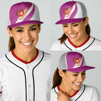 New Zealand Cricket Baseball Net Cap Kiwi Birds Haka Dance Pink Fern Sporty Style LT03 - Polynesian Pride