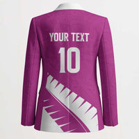 Custom New Zealand Cricket Blazer Kiwi Birds Haka Dance Pink Fern Sporty Style LT03 - Polynesian Pride