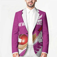 Custom New Zealand Cricket Blazer Kiwi Birds Haka Dance Pink Fern Sporty Style LT03 - Polynesian Pride