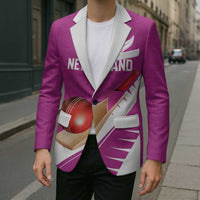 Custom New Zealand Cricket Blazer Kiwi Birds Haka Dance Pink Fern Sporty Style LT03 - Polynesian Pride