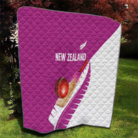 New Zealand Cricket Quilt Kiwi Birds Haka Dance Pink Fern Sporty Style LT03 - Polynesian Pride