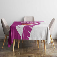 New Zealand Cricket Tablecloth Kiwi Birds Haka Dance Pink Fern Sporty Style LT03 - Polynesian Pride