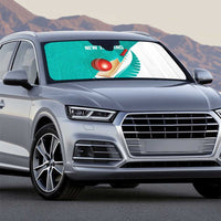 New Zealand Cricket Auto Sun Shade Kiwi Birds Haka Dance Turquoise Fern Sporty Style LT03 - Polynesian Pride