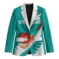 Custom New Zealand Cricket Blazer Kiwi Birds Haka Dance Turquoise Fern Sporty Style LT03 Unisex Turquoise - Polynesian Pride