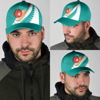 New Zealand Cricket Classic Cap Kiwi Birds Haka Dance Turquoise Fern Sporty Style LT03 - Polynesian Pride