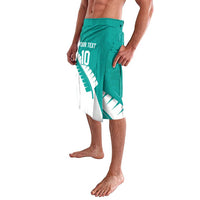 Custom New Zealand Cricket Lavalava Kiwi Birds Haka Dance Turquoise Fern Sporty Style LT03 - Polynesian Pride