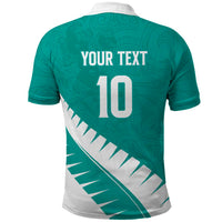 Custom New Zealand Cricket Polo Shirt Kiwi Birds Haka Dance Turquoise Fern Sporty Style LT03 - Polynesian Pride