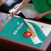 New Zealand Cricket Puzzle Kiwi Birds Haka Dance Turquoise Fern Sporty Style LT03 - Polynesian Pride