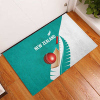 New Zealand Cricket Rubber Doormat Kiwi Birds Haka Dance Turquoise Fern Sporty Style LT03 - Polynesian Pride