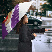 New Zealand Cricket Umbrella Kiwi Birds Haka Dance Purple Fern Sporty Style LT03 - Polynesian Pride