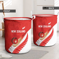 New Zealand Cricket Laundry Basket Kiwi Birds Haka Dance Red Fern Sporty Style LT03 - Polynesian Pride