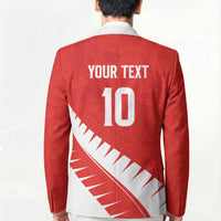 Custom New Zealand Cricket Blazer Kiwi Birds Haka Dance Red Fern Sporty Style LT03 - Polynesian Pride