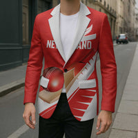 Custom New Zealand Cricket Blazer Kiwi Birds Haka Dance Red Fern Sporty Style LT03 - Polynesian Pride